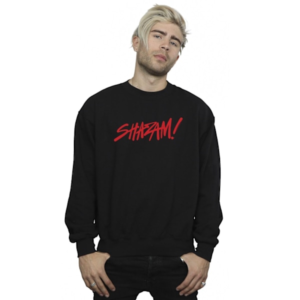 DC Comics Herr Shazam Fury Of The Gods Spray Paint Logo Sweatshirt Black M