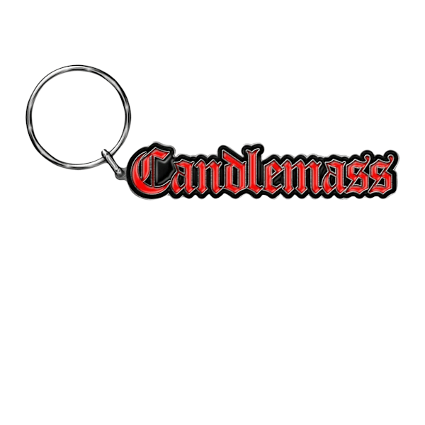 Candlemass emaljerad logotyp nyckelring One Size Röd/Svart Red/Black One Size