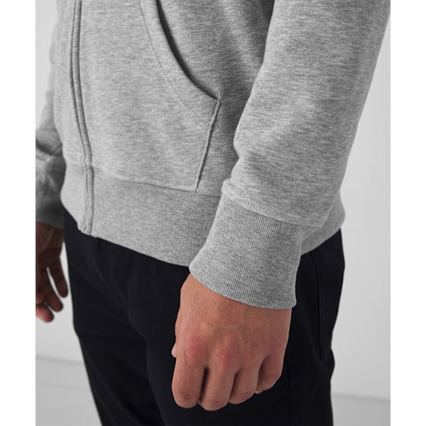 B&C Herr Zippade Hoodie L Heather Grey Heather Grey L