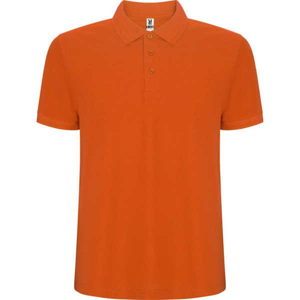 Roly Pegaso Premium Kortärmad Pikétröja för Män L Orange Orange L
