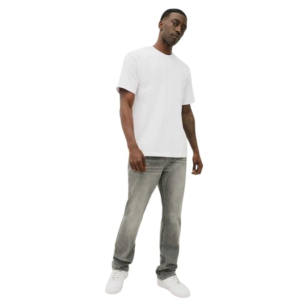 True Religion Herr Denim Raka Jeans 36R Kritgrå Chalk Grey 36R