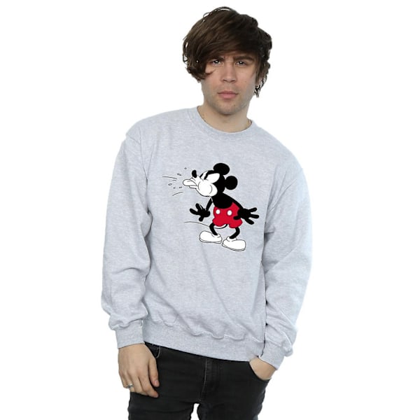 Disney Herr Mickey Mouse Tunga Jumper XL Sports Grey Sports Grey XL