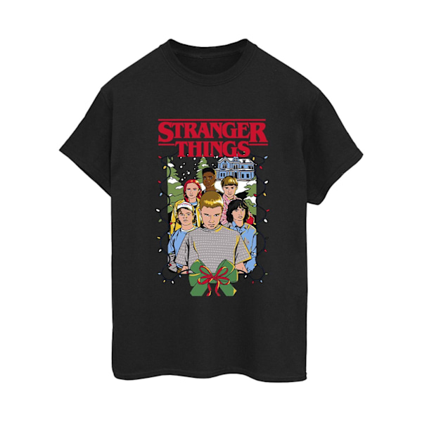 Netflix Womens/Ladies Stranger Things Jul Affisch Bomull B Black XXL