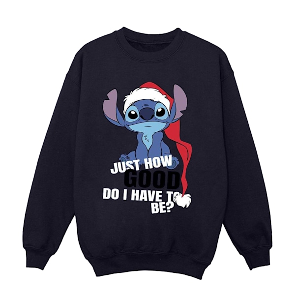 Disney Herr Lilo & Stitch Just How Good Sweatshirt 3XL Marinblå Navy Blue 3XL