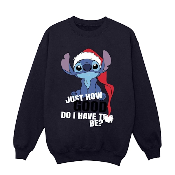 Disney Herr Lilo & Stitch Just How Good Sweatshirt 5XL Marinblå Navy Blue 5XL