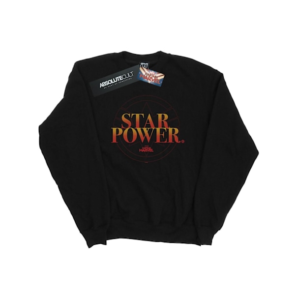 Marvel Herr Captain Marvel Star Power Sweatshirt 4XL Svart Black 4XL