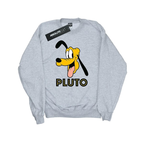 Disney Mens Pluto Face Sweatshirt S Sports Grey Sports Grey S