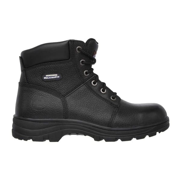 Skechers Herr Workshire Läder Stålhätta Säkerhetskängor 11 U Black 11 UK