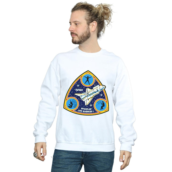 NASA Classic Spacelab Life Science Sweatshirt S Vit White S