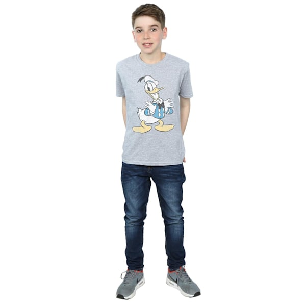 Disney Boys Donald Duck Posing T-Shirt 7-8 år Sports Grey Sports Grey 7-8 Years