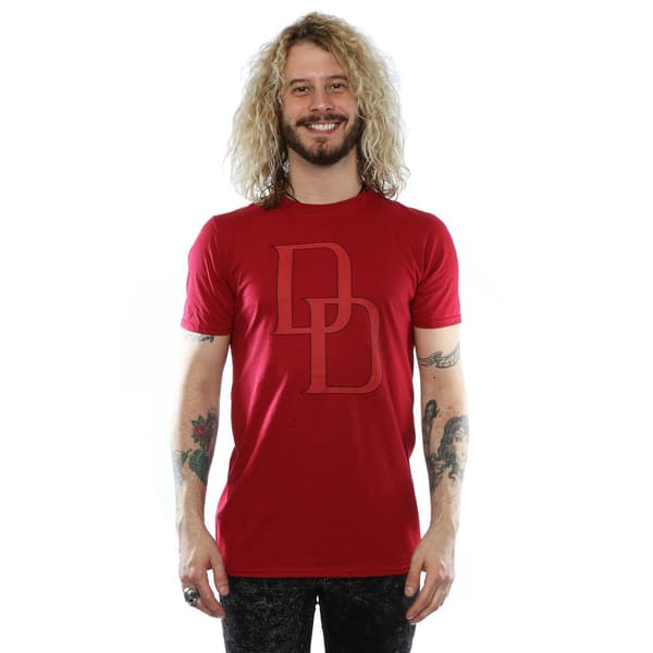 Marvel Herr Daredevil DD Logotyp T-Shirt XXL Kardinal Cardinal XXL