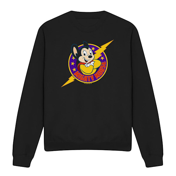 Mighty Mouse Unisex Vuxen Mighty Hero Sweatshirt L Svart Black L