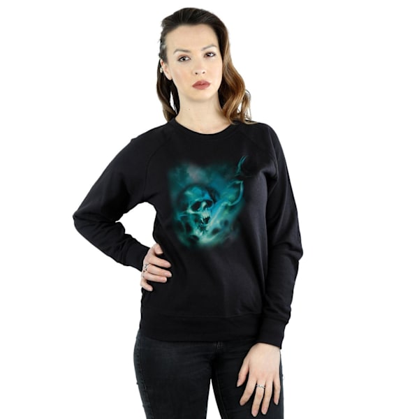 Harry Potter Dam/Kvinnor Voldemort Dark Mark Mist Sweatshirt Black XXL