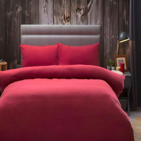 Belledorm Borstad Bomullstäcke Superking Röd Red Superking