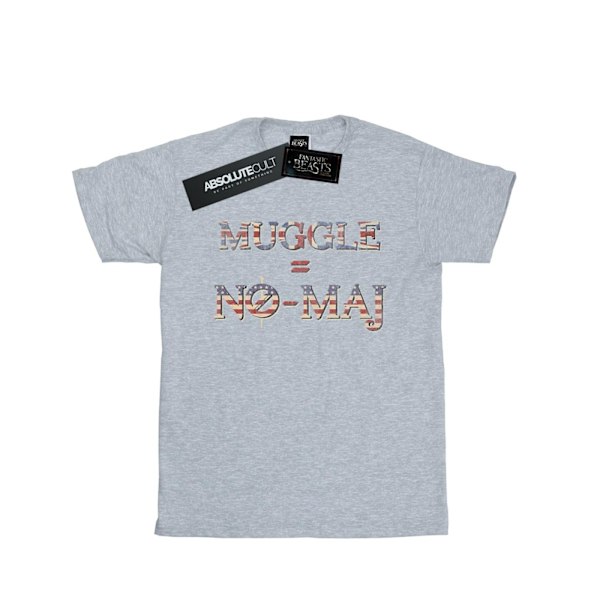 Fantastiska vidunder Mäns No Muggle No Maj T-shirt M Sports Grey Sports Grey M