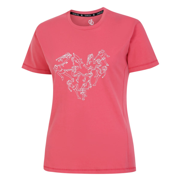 Dare 2B Dam/Dam Tranquility II Heart T-shirt 10 UK Sorbet Sorbet Pink 10 UK