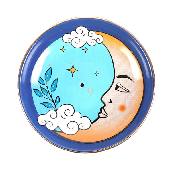 Something Different Celestial Månformad Rökelsehållare One Size Blue/Beige/White One Size