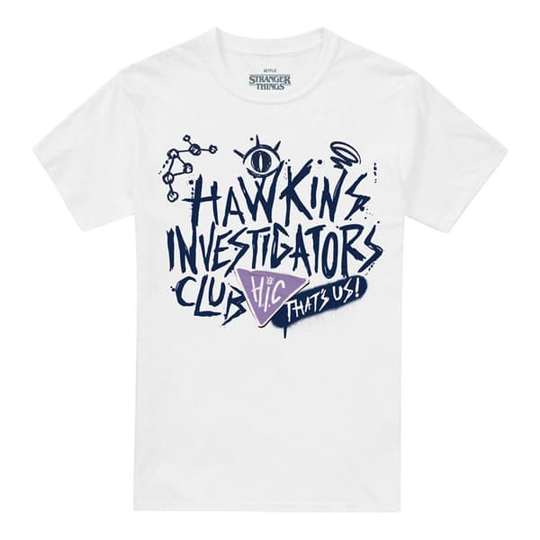 Stranger Things: Tales from ´85 Unisex Vuxen Hic Scribble T-shirt White M