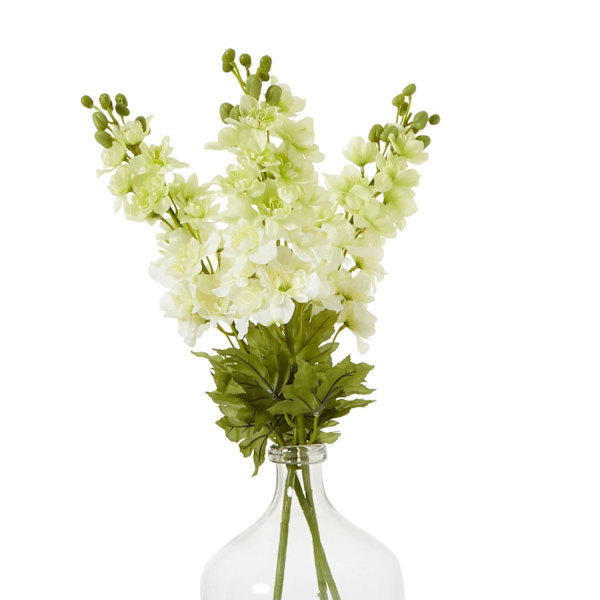 Hill Interiors Elatum Delphinium Konstgjord Blomma One Size Whi White One Size