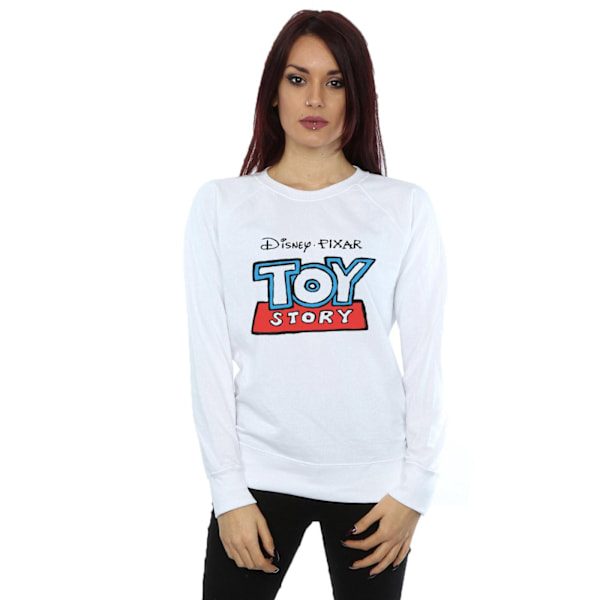 Disney Dam/Kvinnor Toy Story Cartoon Logo Sweatshirt S Vit White S