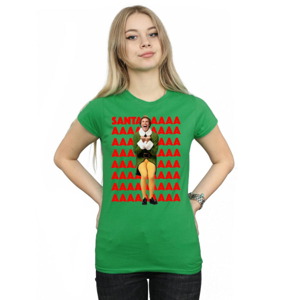 Elf Dam/Damer Buddy Santa Scream Bomull T-shirt L Irländsk Grön Irish Green L