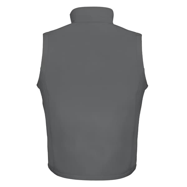 Result Herr Core Printable Soft Shell Bodywarmer M Charcoal/Svart Charcoal/Black M