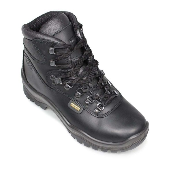 Grisport Mens Timber Waxy Läder Walking Boots 10.5 UK Black Black 10.5 UK