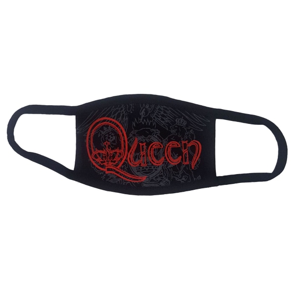 Queen Retro Logo Face Mask One Size Svart/Röd Black/Red One Size