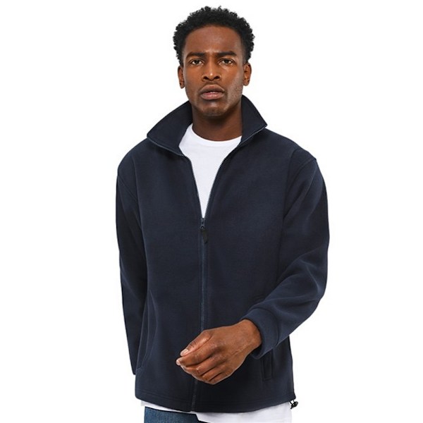 Absolute Apparel Heritage Full Zip Fleece L Marinblå Navy L