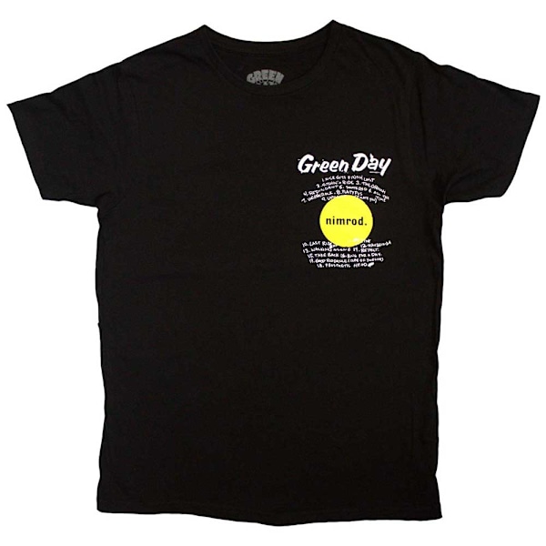 Green Day Unisex Vuxen Nimrod Pocket Mugshots Baktryck T-shirt Black L