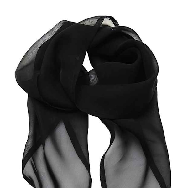 Premier Unisex Vuxen Färger Chiffong Scarf En Storlek Svart Black One Size