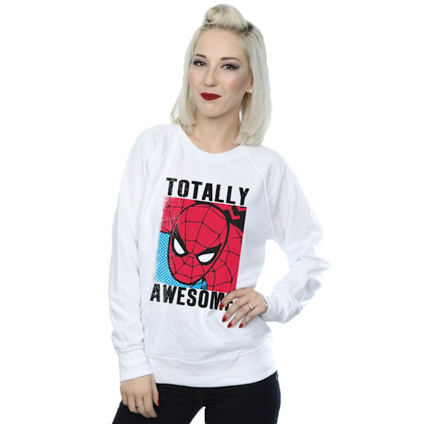 Marvel Womens/Ladies Spider-Man Totally Awesome Sweatshirt M Wh White M