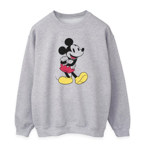 Disney Womens/Ladies Classic Mickey Mouse Sweatshirt M Heather Heather Grey M