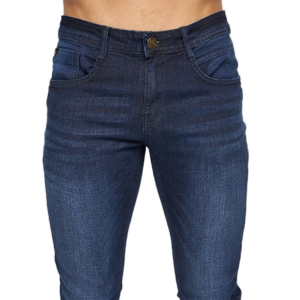 Duck And Cover Mens Maylead Slim Jeans 34S Mörk Tvätt Dark Wash 34S