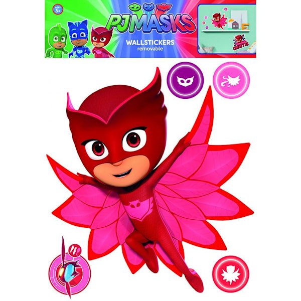 PJ Masks Owlette A3 klistermärken One Size Röd/Rosa Red/Pink One Size