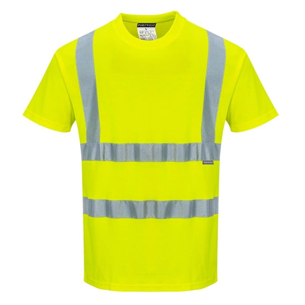 Portwest Herr Bomull Hi-Vis T-shirt 4XL Gul Yellow 4XL