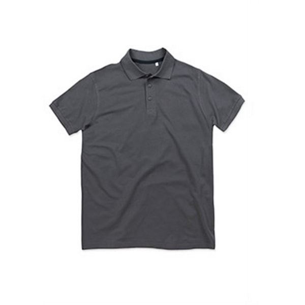 Stedman Stars Herr Harper Bomullspolo 4XL Skiffergrå Slate Grey 4XL