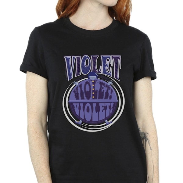 Willy Wonka Dam/Damer Violet Turning Violet Bomull Pojkvän Black XL
