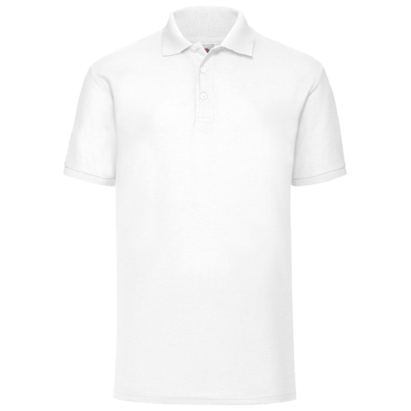 Fruit Of The Loom Herr 65/35 Pique Kortärmad Polotröja 4XL White 4XL