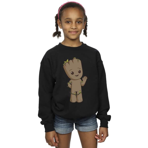 Marvel Girls I Am Groot Söt Groot Tröja 5-6 År Svart Black 5-6 Years