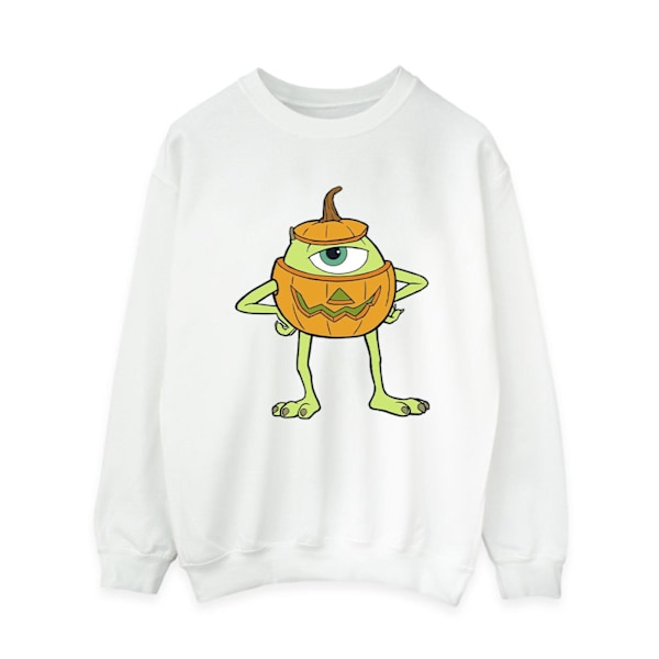 Monsters Inc Dam/Kvinnor Mike Pumpa Halloween Tröja XX White XXL