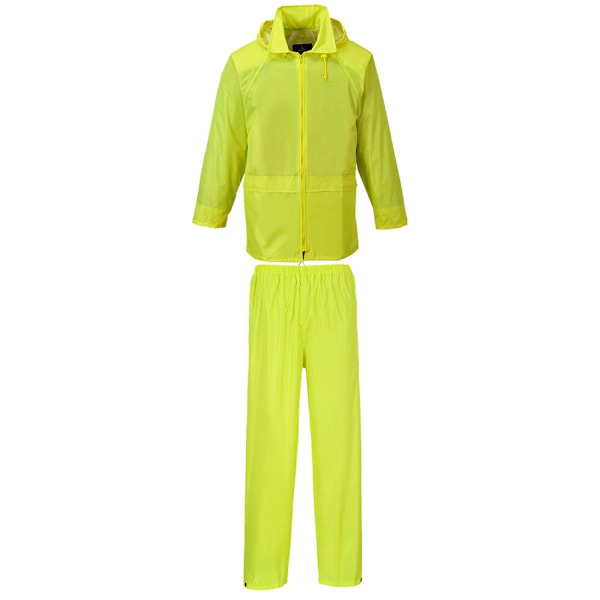 Portwest Herr Essentials Tvådelad Regnkläder S R Gul Yellow S R