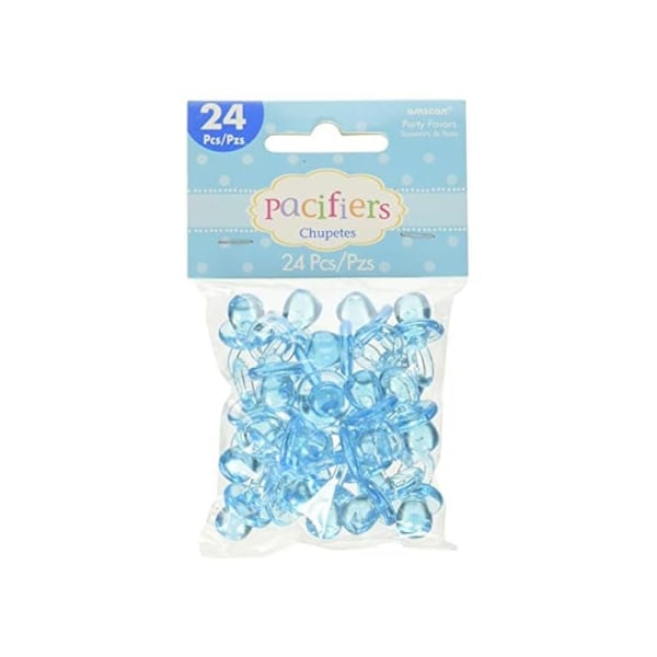 Amscan Mini Plastdummy (24-pack) Storlek: One Size Blå Blue One Size