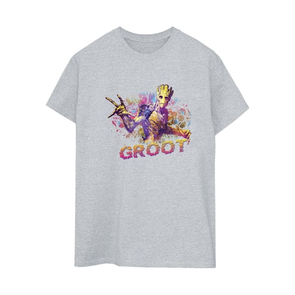 Marvel Womens/Ladies Guardians Of The Galaxy Abstract Groot Cot Sports Grey L