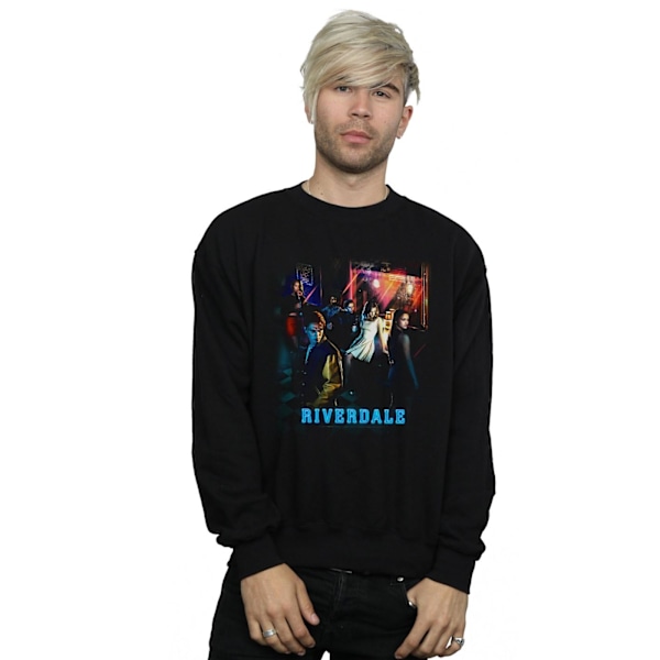 Riverdale Mens Diner Booth Sweatshirt 4XL Svart Black 4XL