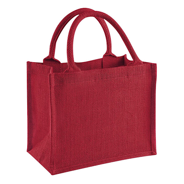 Westford Mill Jute Mini Presentpåse (6 liter) En Storlek Röd/Röd Red/Red One Size