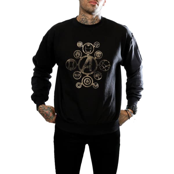 Marvel Herr Avengers Infinity War Ikoner Sweatshirt L Svart Black L