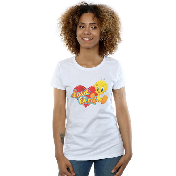 Looney Tunes Dam/Damer Tweety Pie Alla Hjärtans Dag Kärleksfågel White S