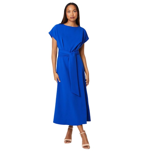 Principles Dam/Dam Waist Tie Midi Klänning 10 UK Cobalt Cobalt 10 UK