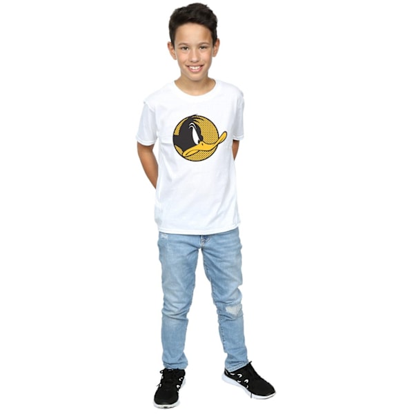 Looney Tunes Boys Daffy Duck Dotted Profile T-Shirt 12-13 år White 12-13 Years